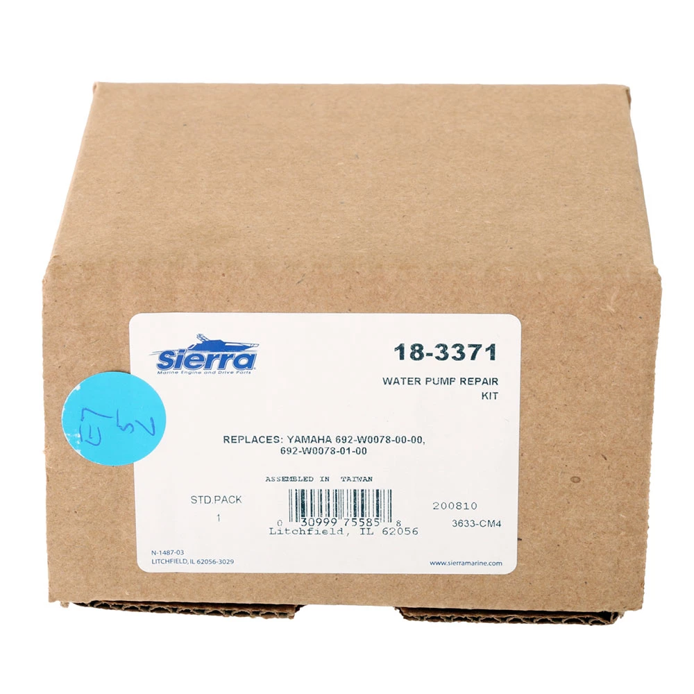 Sierra 18-3371 Marine Water Pump Kit With Housing For Yamaha Outboard Motor 3 Sierra 18-3371 Marine Water Pump Kit With Housing For Yamaha Outboard Motor