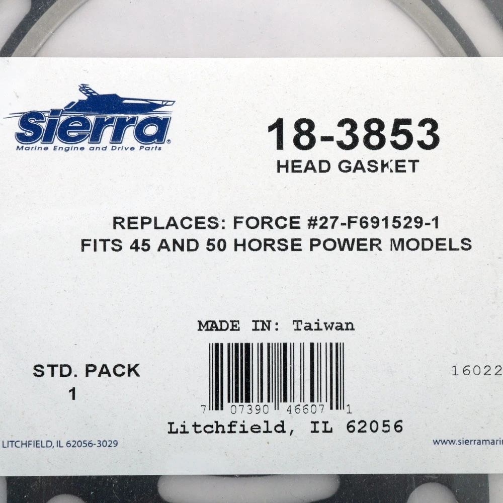 Sierra 18-3853 Marine Head Gasket For Chrysler Force Outboard Motor 4 Sierra 18-3853 Marine Head Gasket For Chrysler Force Outboard Motor - Image 2