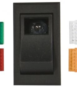 Sierra RK19510K Illuminated Weather Resistant Rocker Switch With Four Snap In Lenses