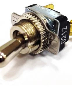 Sierra TG21040 Heavy Duty On-Off SPST Toggle Switch With Plated Brass Bat Handle