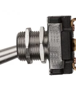 Sierra TG21080 Heavy Duty On-Off-On SPDT Toggle Switch With Plated Brass Bat Handle